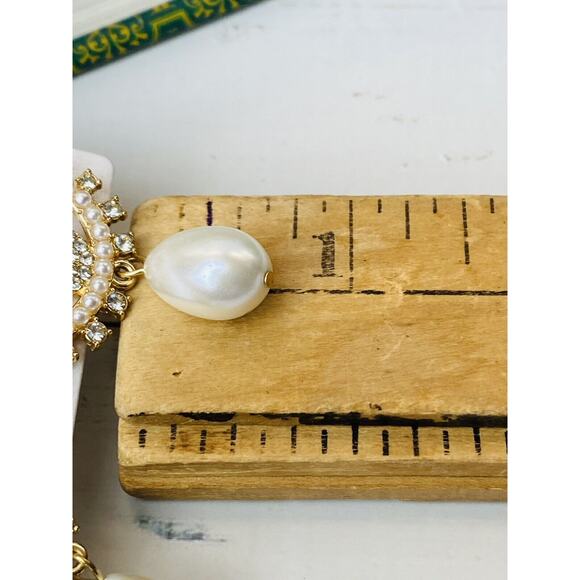 SUGARFIX by BaubleBar Evil Eye Faux Pearl Tear Drop New - Picture 5 of 7